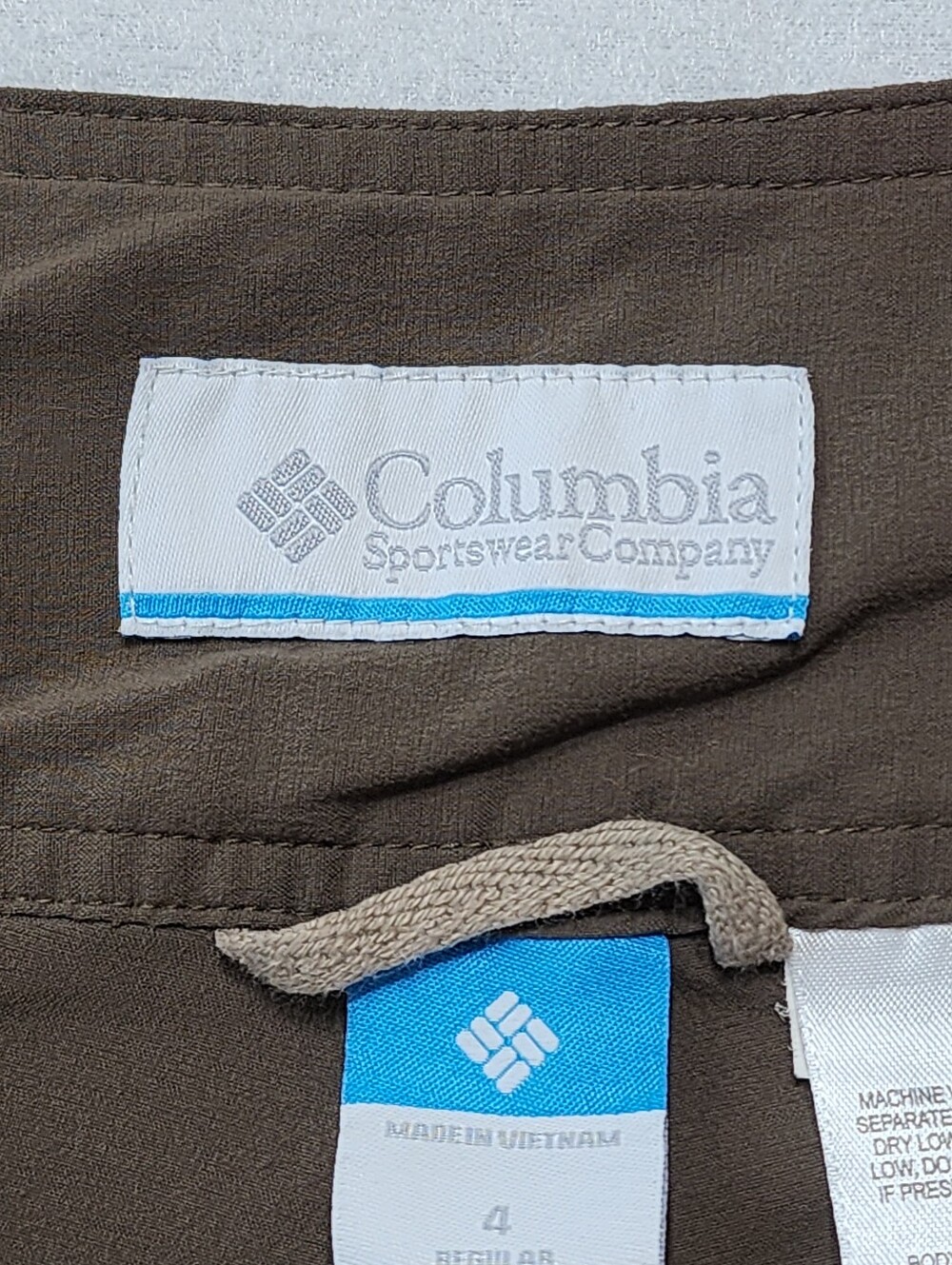 Columbia Omni Shield Hiking Cargo Pants Women’s 4 Brown Outdoor Trail - Picture 10 of 14